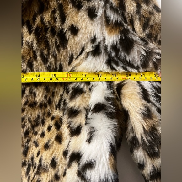 Cheetah Print Faux Fur Jacket Evening Wrap - Never Worn - Picture 4 of 6
